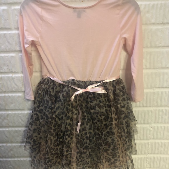 Girls 6X NWOT Kitty Leopard ruffled skirt dress New - Picture 3 of 3